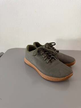 NOBULL Army Olive Trainer with Gum Sole Mens 5.5 women’s 7 weightlifting